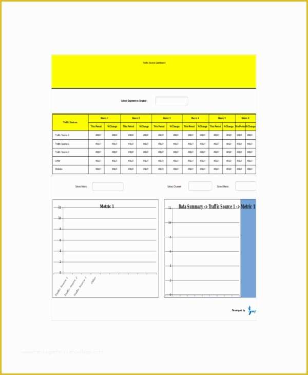 Marketing Dashboard Template Free Of 8 Marketing Dashboard Templates – Free Sample Example