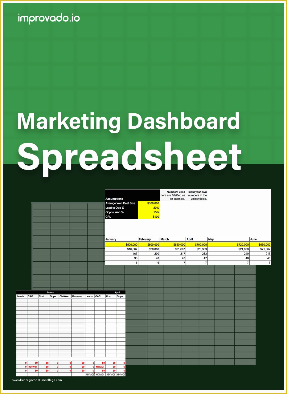 Marketing Dashboard Template Free Of Marketing Dashboard Downloadable Template
