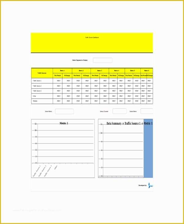 Marketing Dashboard Template Free Of Marketing Dashboard Template – 8 Free Word Excel Pdf