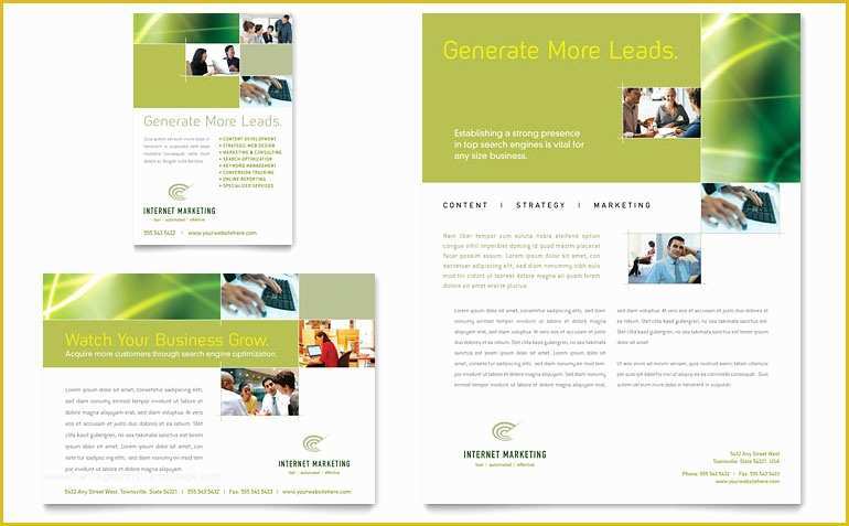 Marketing Flyer Templates Free Word Of Internet Marketing Flyer &amp; Ad Template Word &amp; Publisher