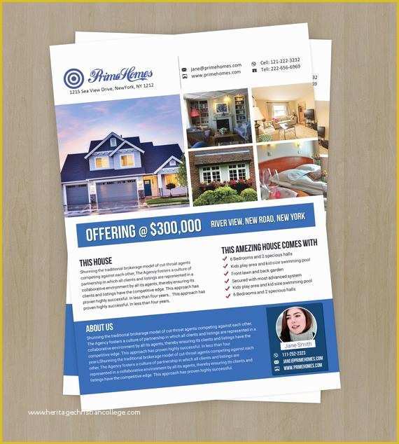 Marketing Flyer Templates Free Word Of Real Estate Advertising Flyer Template Editable In Ms Word