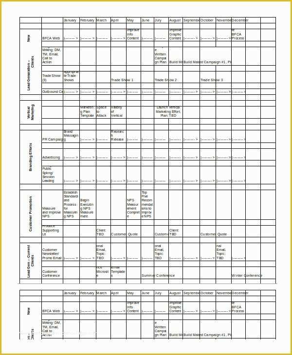 Marketing Plan Excel Template Free Download Of Marketing Plan Template 30 Free Word Excel Pdf Ppt