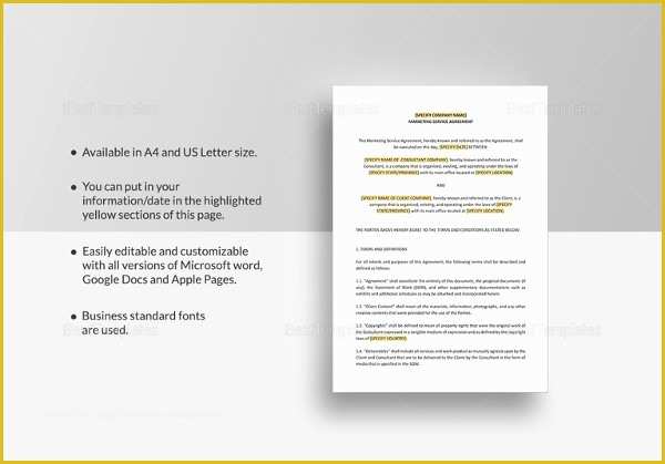 Marketing Services Agreement Template Free Of 58 Management Agreement Examples and Samples