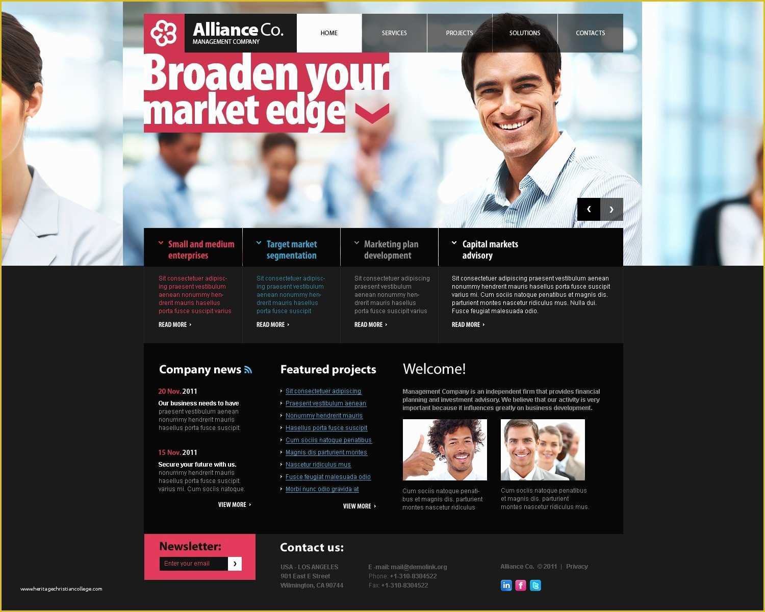 Marketplace Website Template Free Of Broad Market Business Website Template by Wt