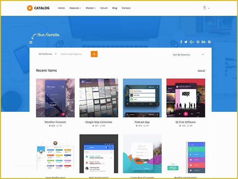 Marketplace Website Template Free Of Catalog Marketplace Site Template by Show Wp
