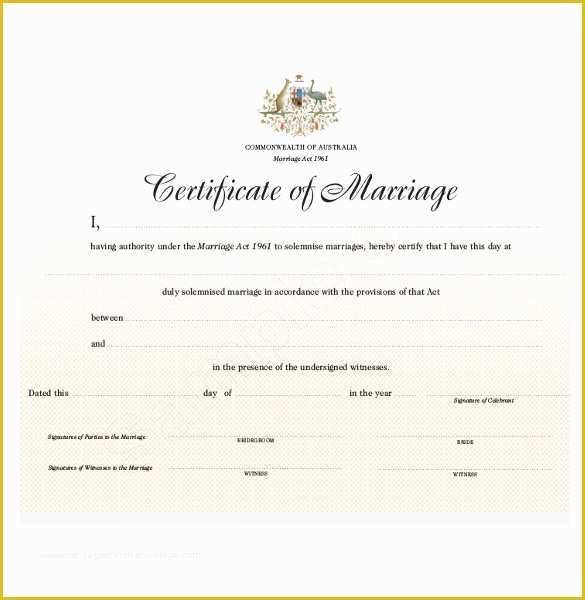 Marriage Templates Free Download Of Wedding Certificate Template 22 Free Psd Ai Vector