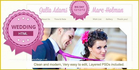 Marriage Website Templates Free Download Of 15 Beautiful Wedding Website Templates Download New themes