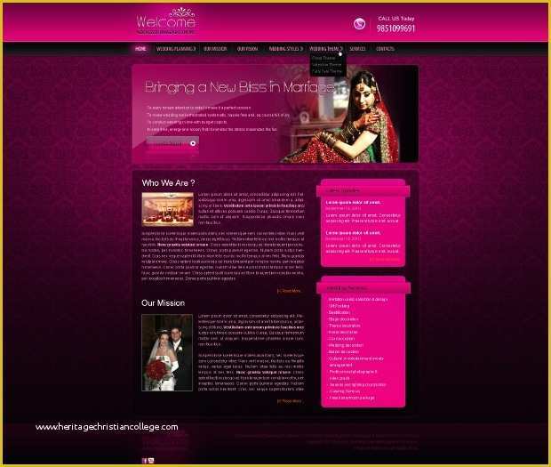 Marriage Website Templates Free Download Of 25 Web Templates Psd Ai Css HTML format