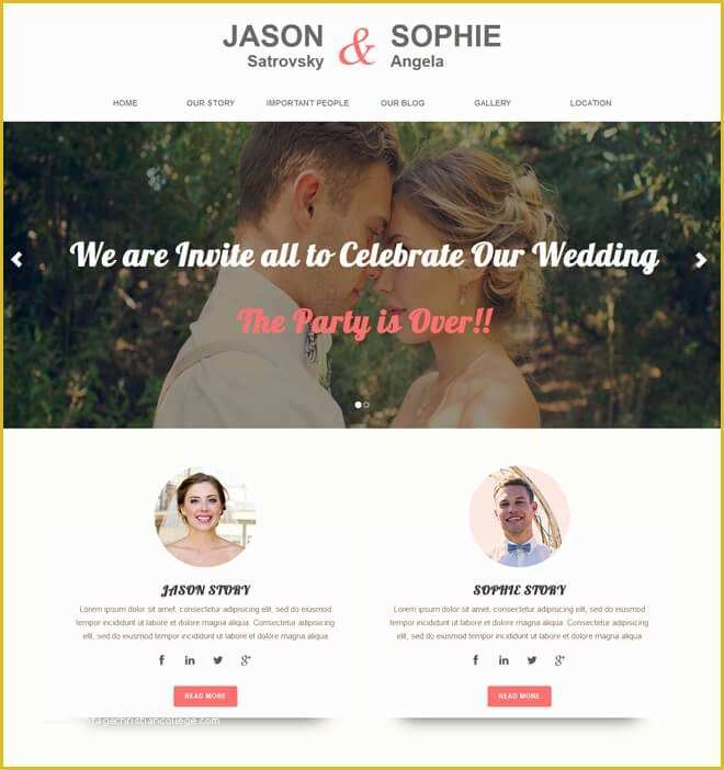 Marriage Website Templates Free Download Of Free event Bootstrap Template List Of Best Quality HTML5