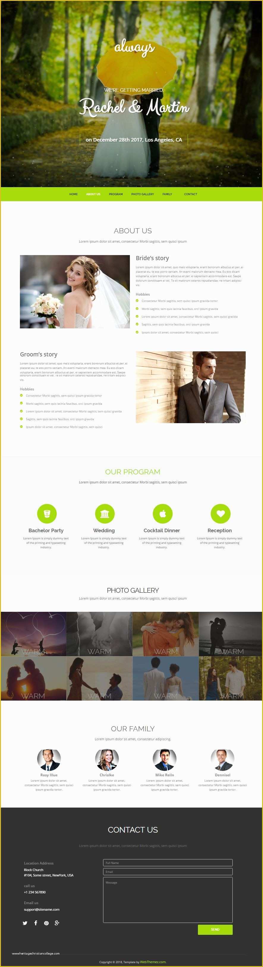 Marriage Website Templates Free Download Of HTML Bootstrap Wedding Website Template Free Download