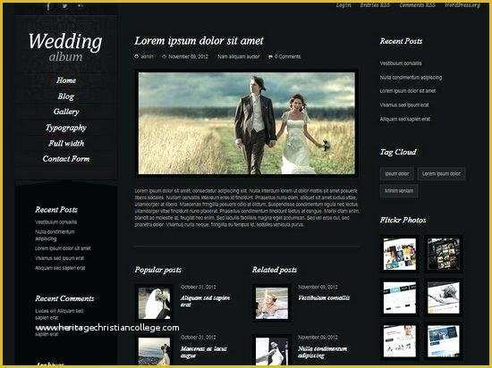 Marriage Website Templates Free Download Of Photo Album Template – Usktfo