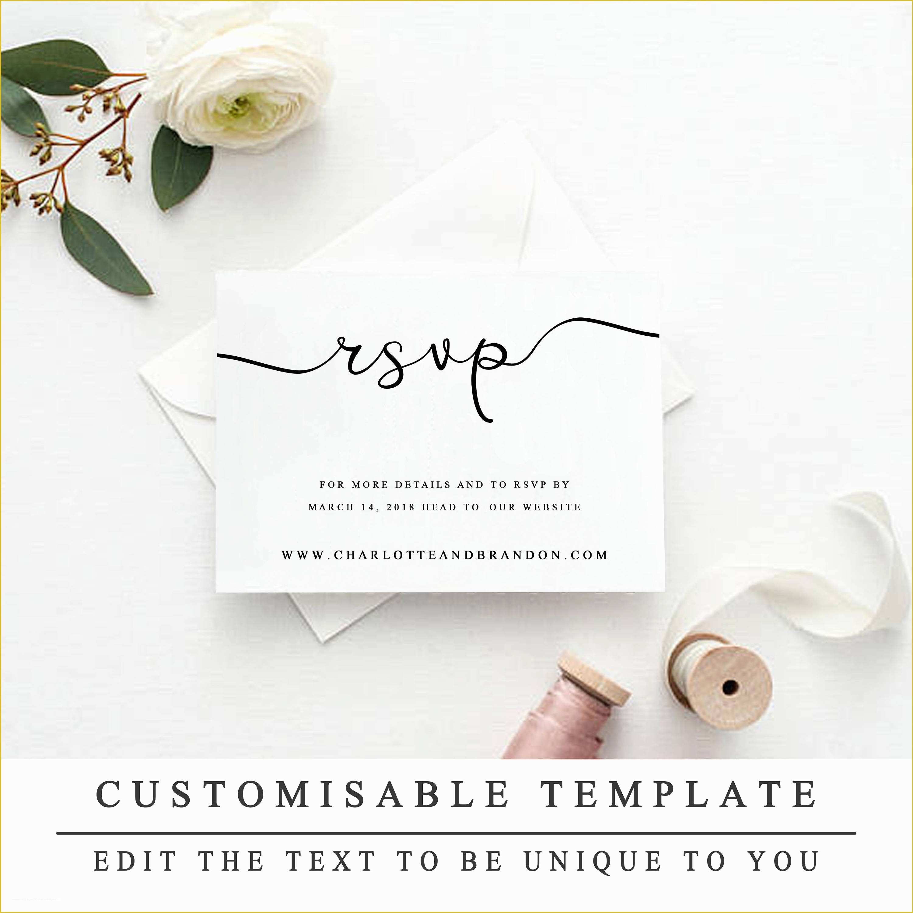 Marriage Website Templates Free Download Of Rsvp Website Template Instant Download Wedding Website Rsvp