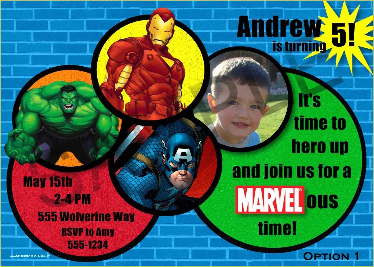 Marvel Party Invitation Template Free Of Avengers Birthday Party Ideas