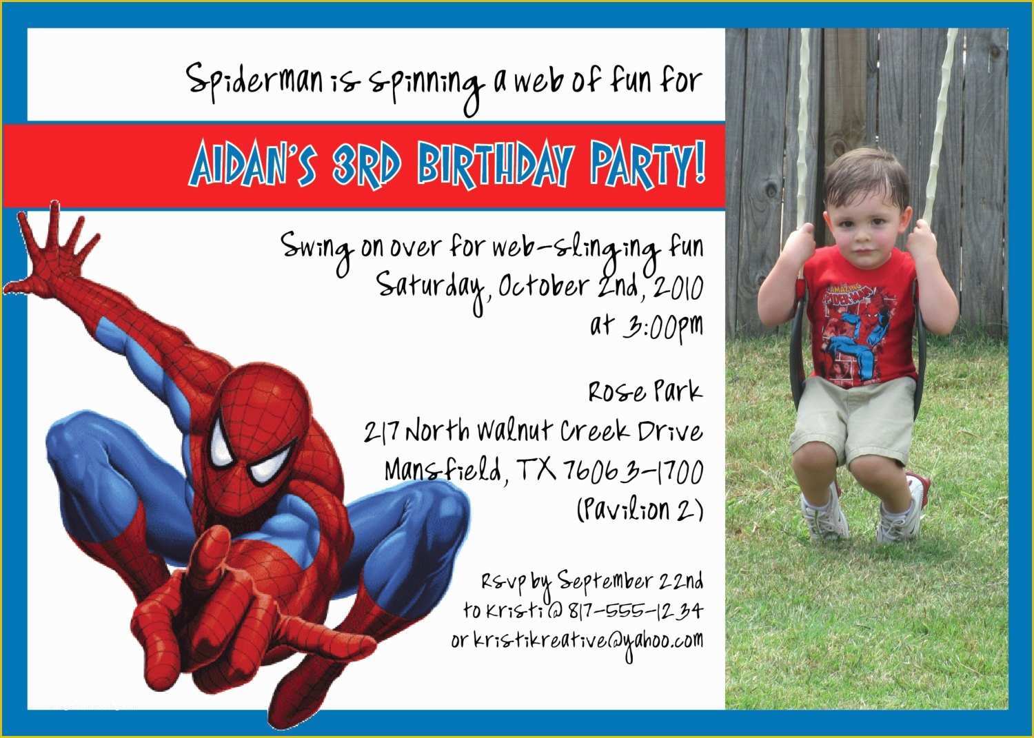 Marvel Party Invitation Template Free Of Spiderman Birthday Invitation by Mypaperinvites On Etsy