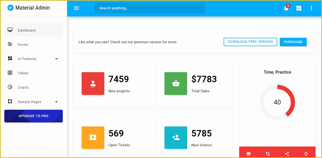 Material Design Admin Template Free Of Best 21 Bootstrap Admin Templates with Material Design