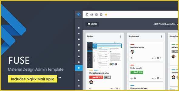 Material Design Admin Template Free Of Fuse Angular 6 & Angularjs & Bootstrap 4 HTML Material