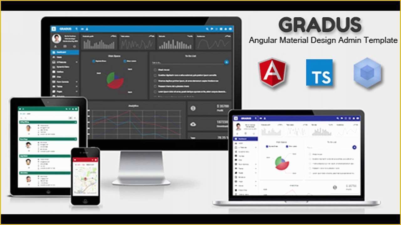 Material Design Admin Template Free Of Gradus Angular 5 Material Design Admin Template