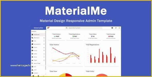 Material Design Admin Template Free Of Materialme Material Design Admin Template by Mk