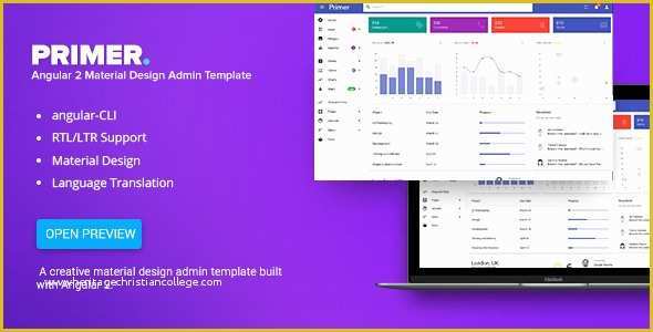 Material Design Admin Template Free Of themeforest Primer Download Angular 2 Material Design