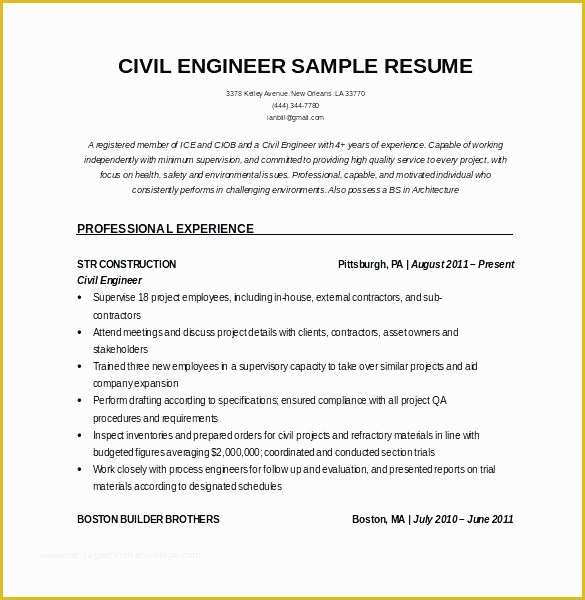 Mechanical Engineer Resume Template Free Download Of Civil Engineer Resume Template Download Makingthepoint
