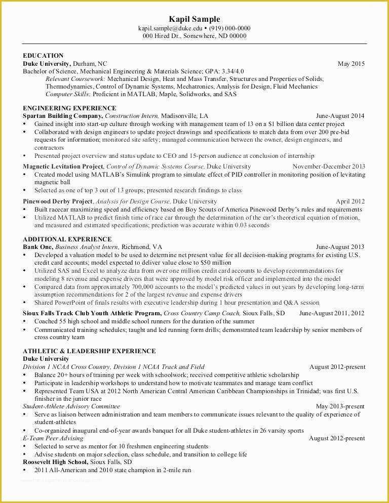 Mechanical Engineer Resume Template Free Download Of Mechanical Engineering Fresher Resume format Free Download