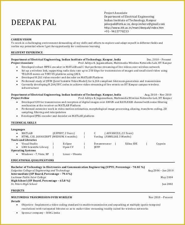 Mechanical Engineer Resume Template Free Download Of Mechanical Student Resume Best Resume Collection