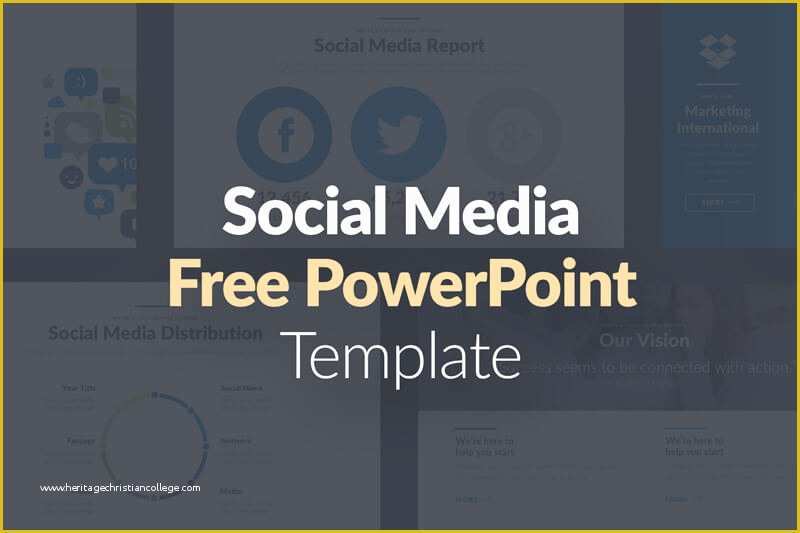 Media Ppt Templates Free Download Of social Media Pro Free Powerpoint Template Presentations
