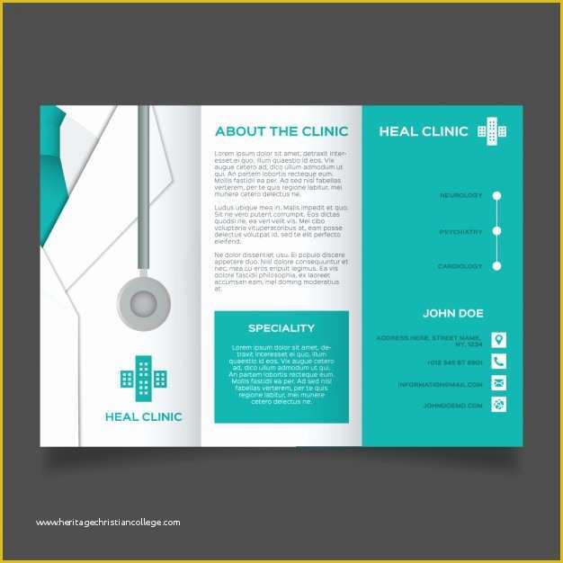 Medical Brochure Templates Free Of Medical Brochure Template Vector
