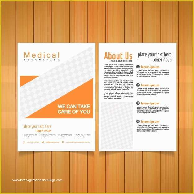 Medical Brochure Templates Free Of Medical Brochure Template Vector