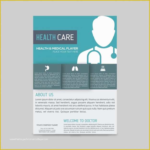 Medical Brochure Templates Free Of Modern Medical Brochure Template Vector