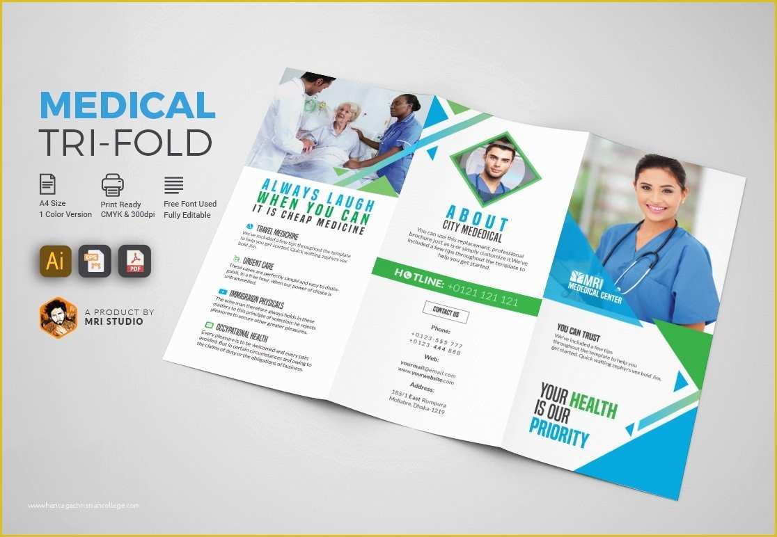 Medical Brochure Templates Free Of Simple Medical Tri Fold Brochure Brochure Templates