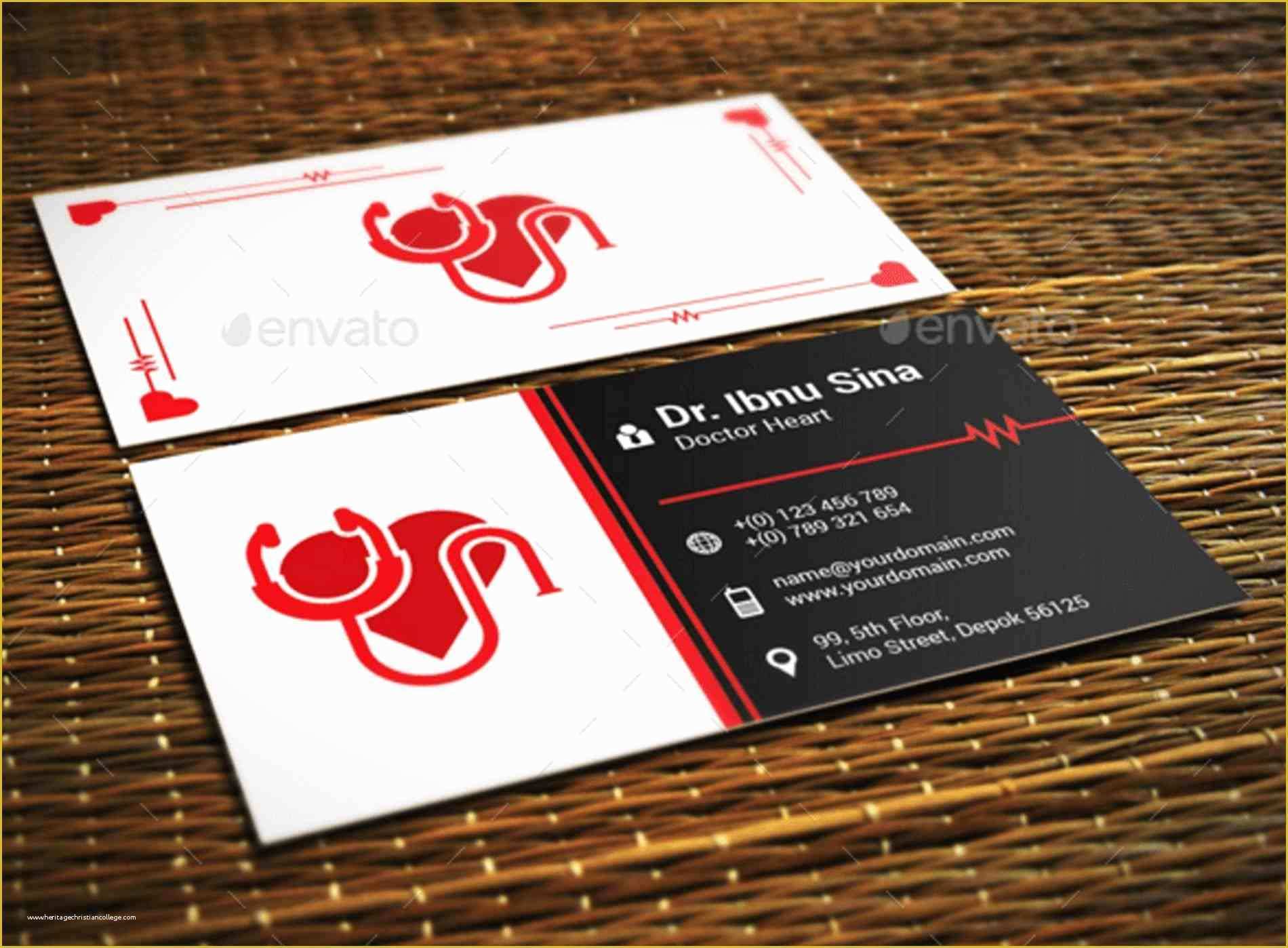 Medical Business Cards Templates Free Of 10 Business Card Template for Doctors Template