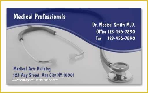 Medical Business Cards Templates Free Of 15 Awesome Business Card Template for Doctors