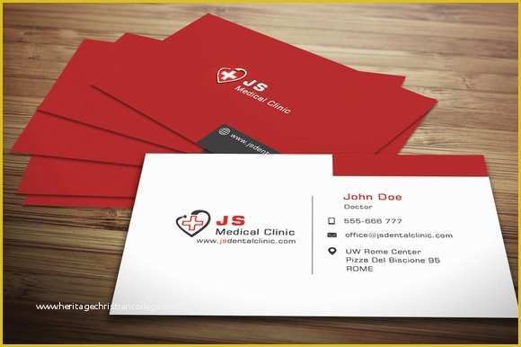 Medical Business Cards Templates Free Of 20 Handcrafted Business Card Templates