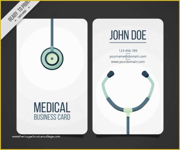 Medical Business Cards Templates Free Of 25 Medical Business Card Templates Free & Premium Download