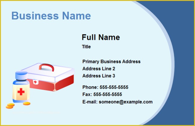 Medical Business Cards Templates Free Of Business Card Medical
