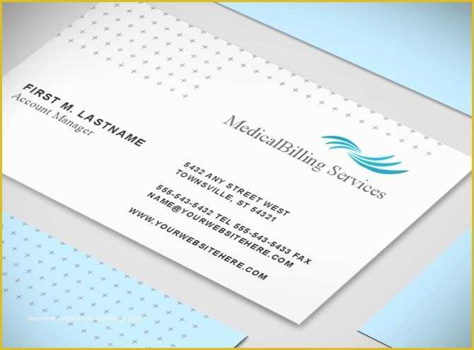 Medical Business Cards Templates Free Of Medical Billing & Coding Services Business Card Templates