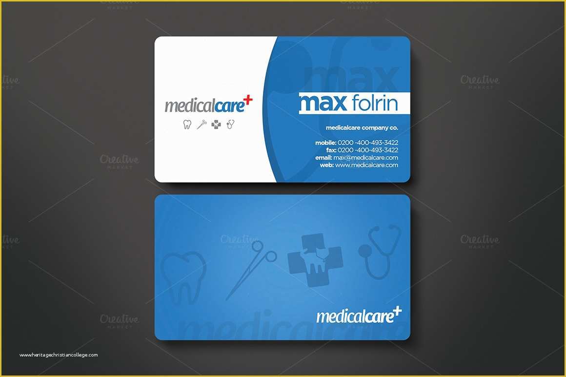 Medical Business Cards Templates Free Of Medical Business Card Business Card Templates On