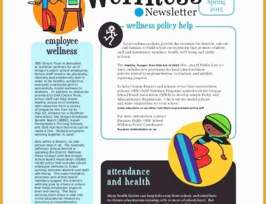Medical Newsletter Templates Free Download Of New Health and Wellness Newsletter Template – Free