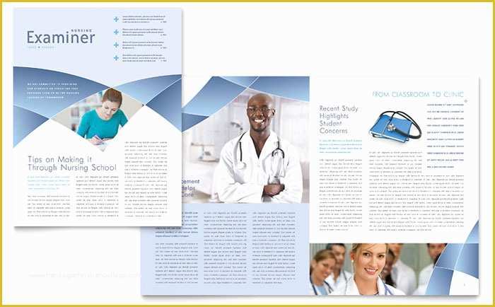 Medical Newsletter Templates Free Download Of Nursing School Hospital Newsletter Template Design