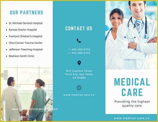 Medical Pamphlet Template Free Of Customize 56 Medical Brochure Templates Online Canva