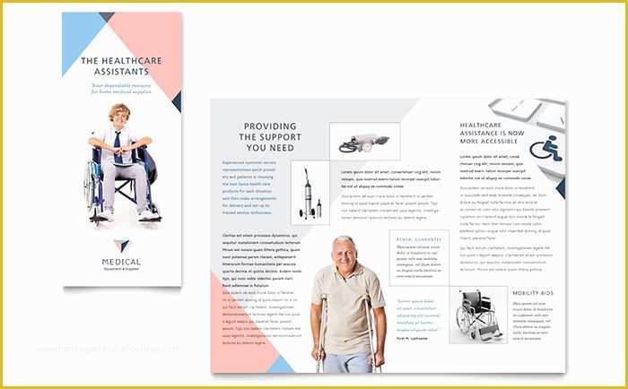 Medical Pamphlet Template Free Of Disability Medical Equipment Brochure Template Word