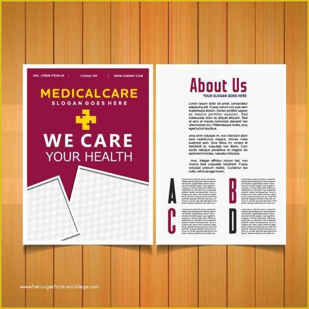 Medical Pamphlet Template Free Of Medical Brochure Template Vector