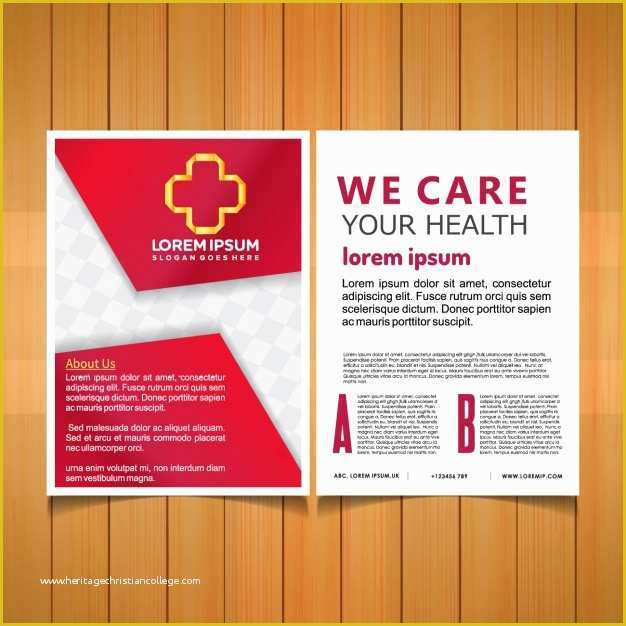 Medical Pamphlet Template Free Of Medical Brochure Template Vector