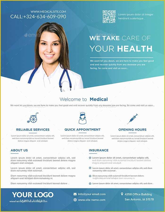 Medical Pamphlet Template Free Of Medical Flyers Templates by Hazemtawfik