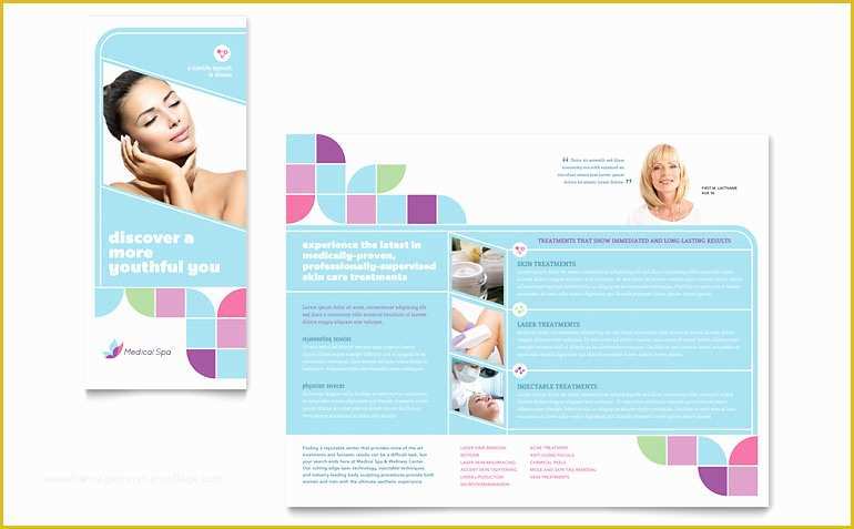 Medical Pamphlet Template Free Of Medical Spa Brochure Template Word &amp; Publisher