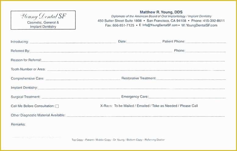 Medical Referral form Template Free Of Doctor Referral form Template Medical Referral Template