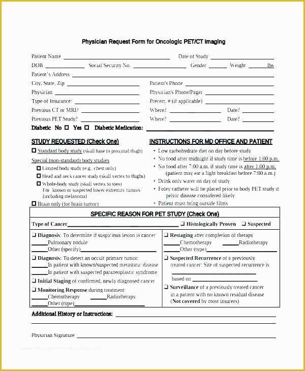 Medical Referral form Template Free Of Medical Records Request forms