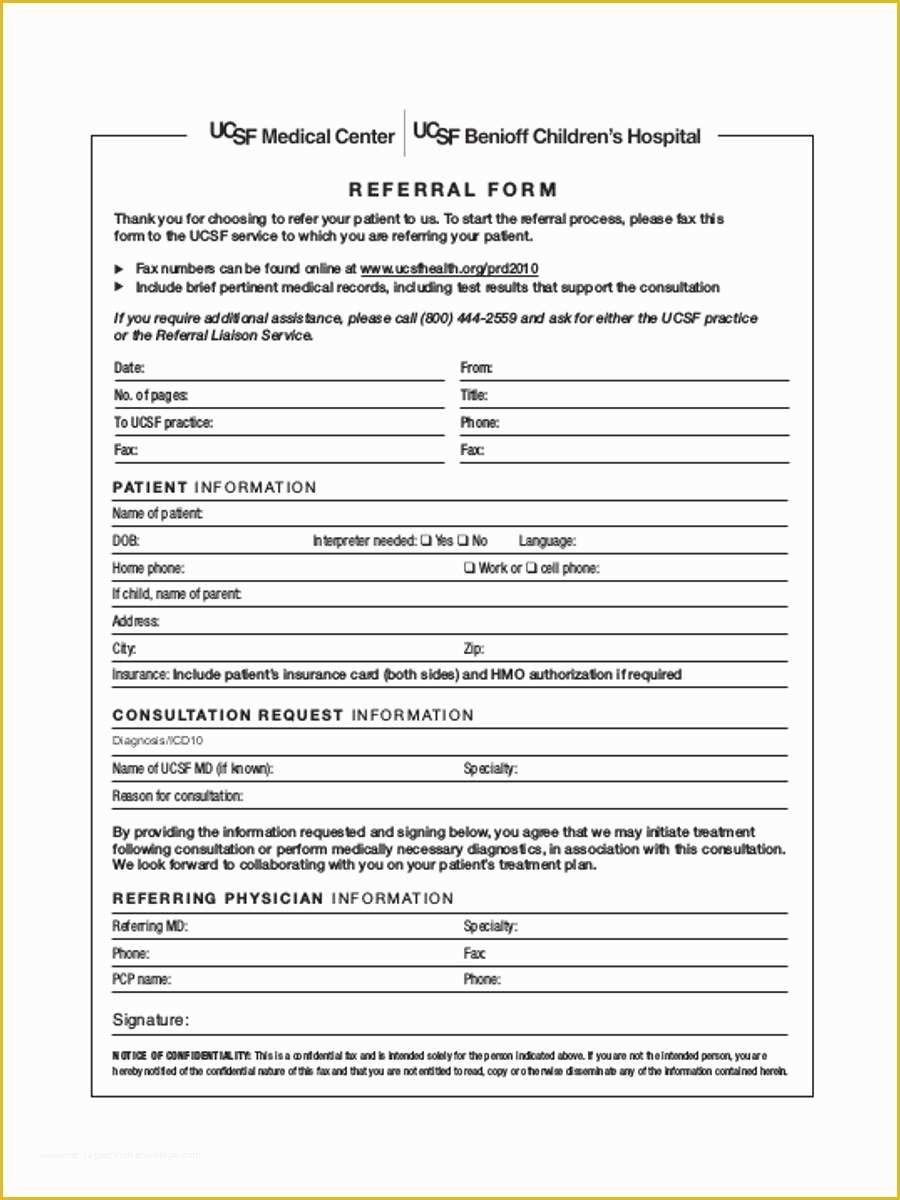 Medical Referral form Template Free Of Medical Referral form 8 Free Documents In Word Pdf