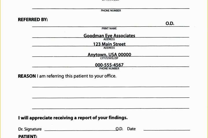 Medical Referral form Template Free Of Medical Referral form – Templates Free Printable